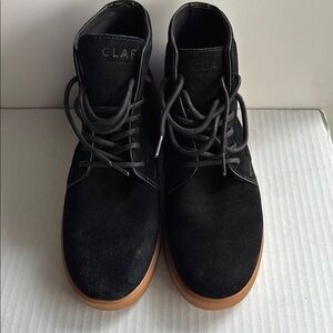 New! Clae Clae Gibson Black Suede Gum Boots size 9